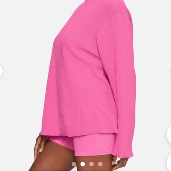 Skims Waffle Long Sleeve Shirt - Picture 2 of 7